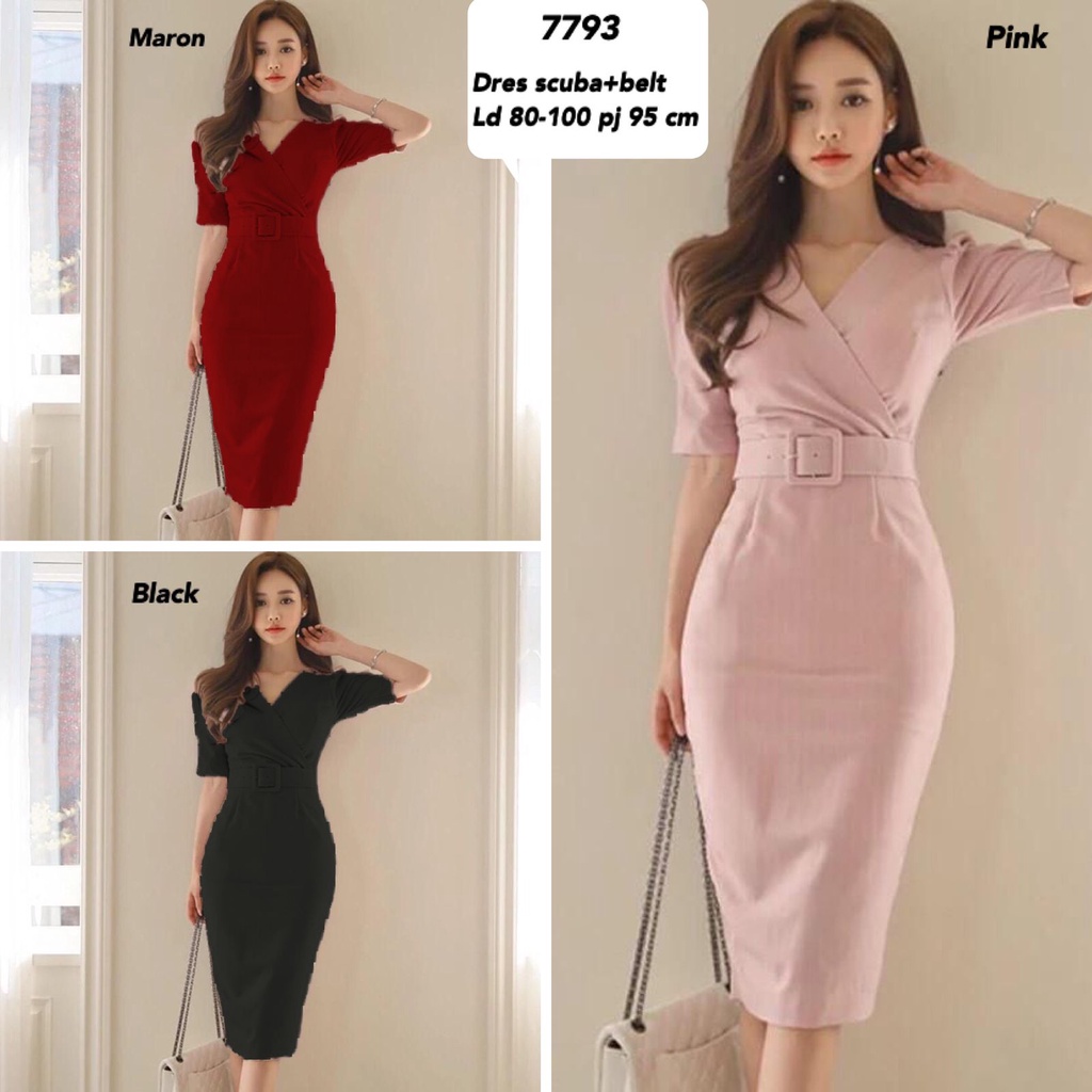 DRES WANITA ELEGANT MV-7793 IMPORT