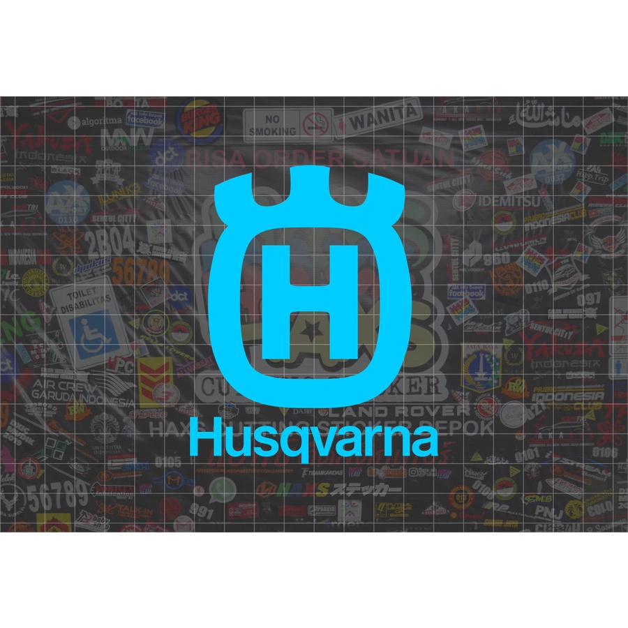 Cutting Sticker Husqvarna Ukuran 10 Cm Untuk Motor Mobil