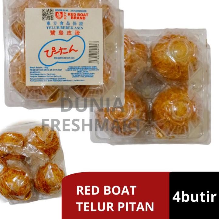 

CSg5G0s--Red Boat Brand Telur Pitan Century Phitan Pidan isi 4 butir telur phidan telur seribu tahun telur bebek asin