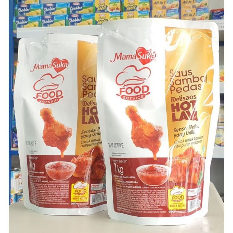 

1kg Hot Lava Saus/Saus Sambal Pedas Hot Lava/Delisaos