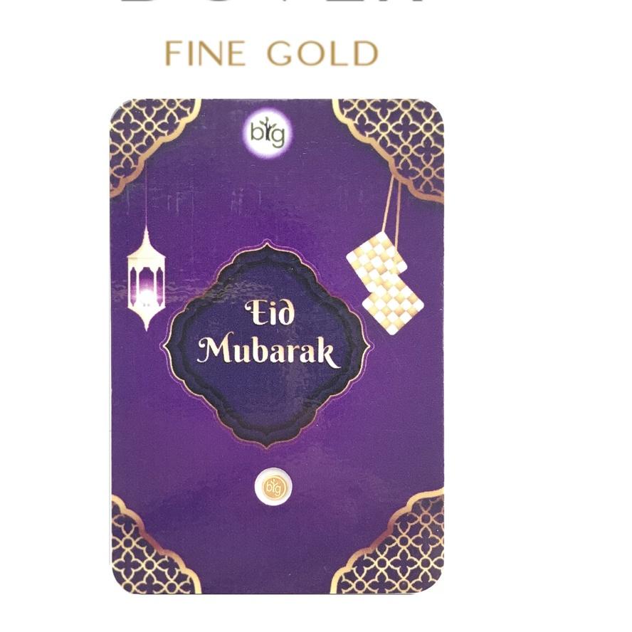Hot향 Logam Mulia Emas Big Gold 0,025 0,05 0,1 0.025 0.05 0.1 gram Edisi Idul Fitri Eid Mubarak