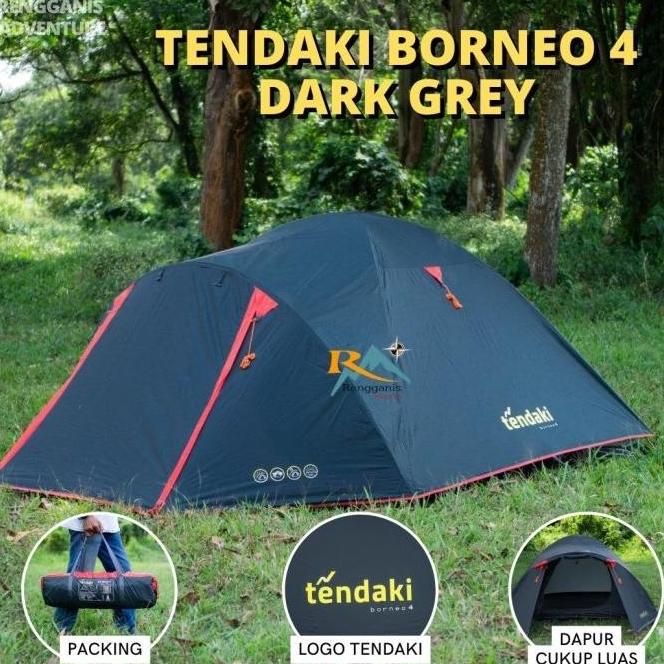 TENDA CAMPING BORNEO 6 - 7 ORANG MIS DOME HIKING GUNUNG RFED5454EFF