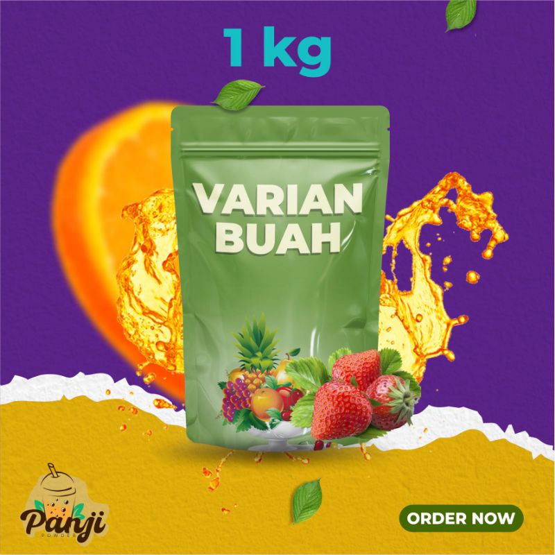 BUBUK MINUMAN ANEKA RASA BUAH KEMASAN 250GRAM MINUMAN BUBUK