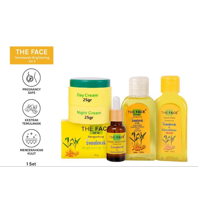 CREAM TEMULAWAK PAKET TEMULAWAK 5IN 1,LENGKAP ORIGINAL BPOM