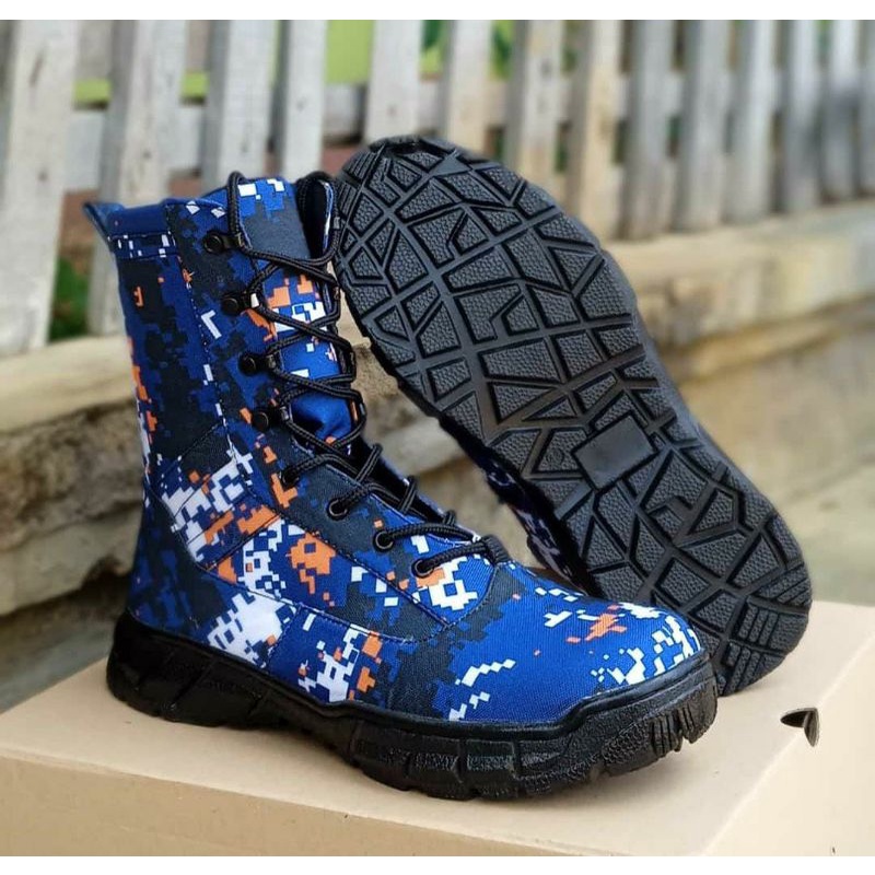 Sepatu PDL Loreng POLAIRUD POLAIR Terbaru Bahan Kanvas Cordura Anti Air