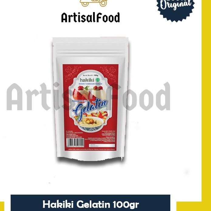 

✨Terbaru✨ Hakiki Gelatin Sapi Halal 100% Bubuk Hakiki 100gram !!