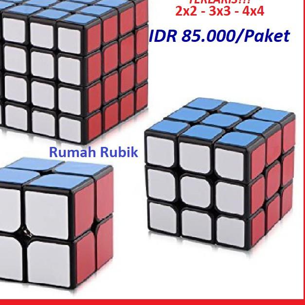 BAYAR DITEMPAT✔️PROMO Paket Rubik Yongjun 2x2 Guanpo, Rubik 3x3 Guanlong, Rubik 4x4 Guansu / Rubik M