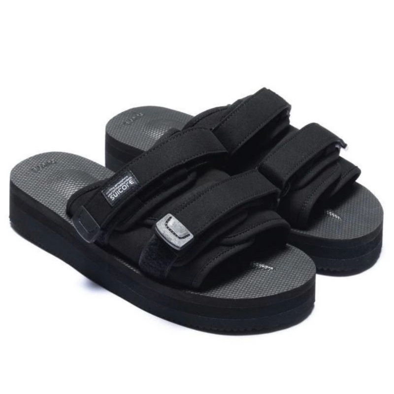 Suicoke Moto PO Black Slide Sandals