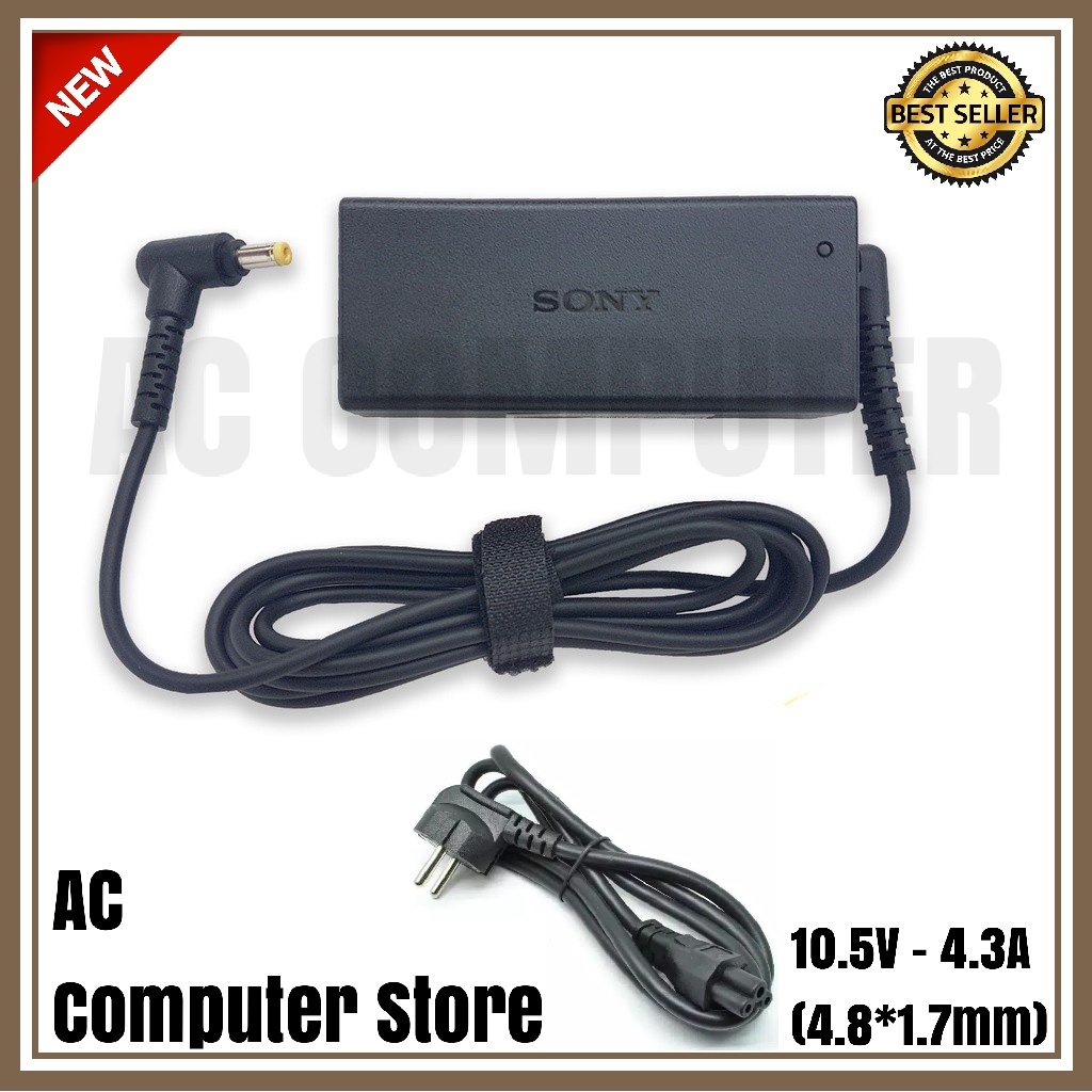 adaptor Sony Vaio DUO SVD13225PXB SVD13225PXW 10.5V 4.3A Adlson11