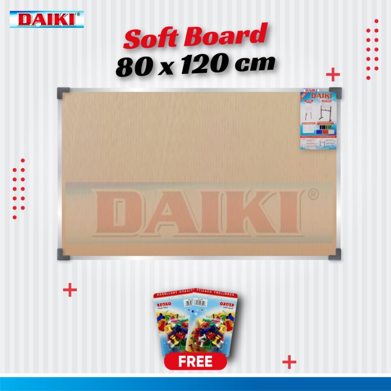 

Softboard / Papan mading classic DAIKI Uk 80x120 Cm