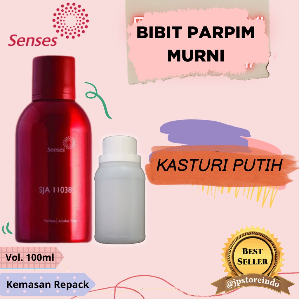 Parfum MURNI 100ml KASTURI PUTIH inspired by KASTURI PUTIH // SENSES PRODUCTS // BIBIT PARFUM MURNI 