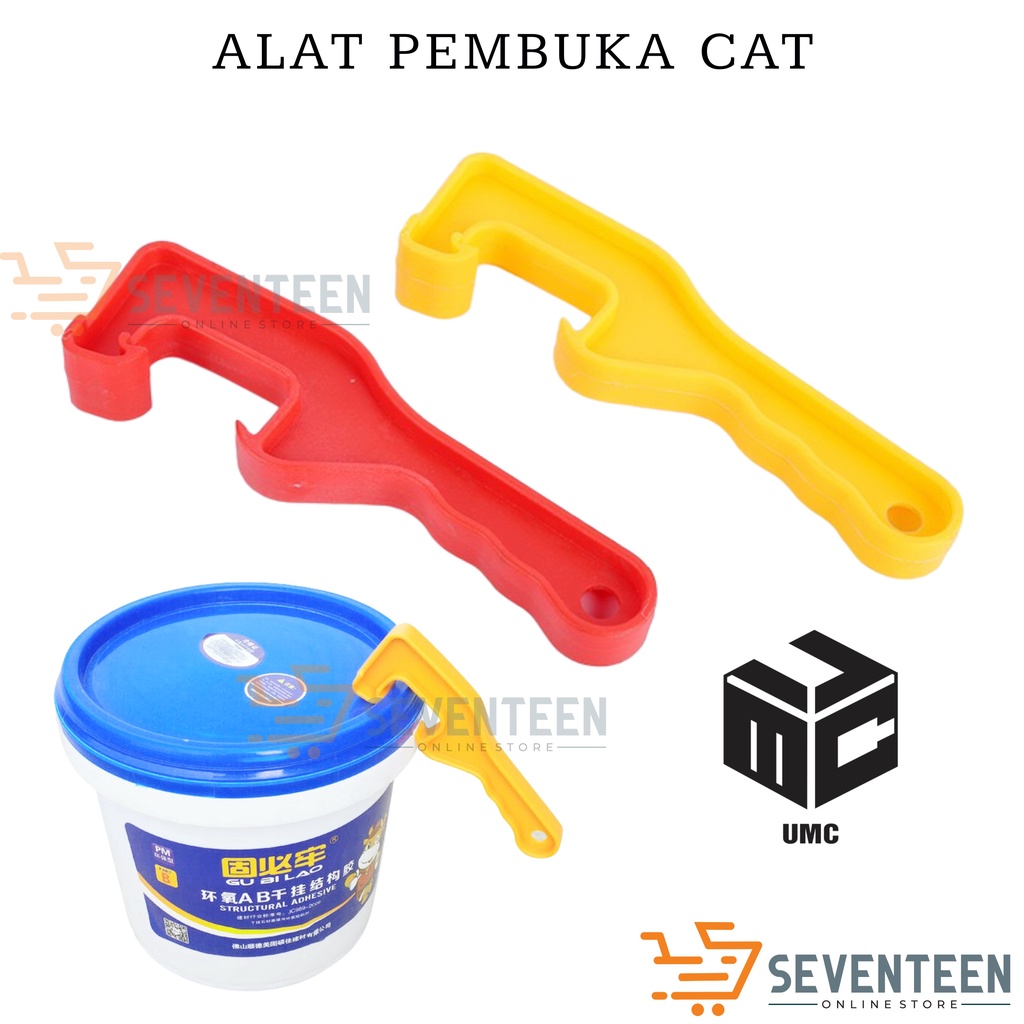 SEVENTEEN ALAT PEMBUKA TUTUP EMBER CAT PLASTIK ALAT PEMBUKA AIR GALON KALENG CAT PORTABLE BARREL OPENER ALAT BANTU BUKA CAT PERALATAN TUKANG