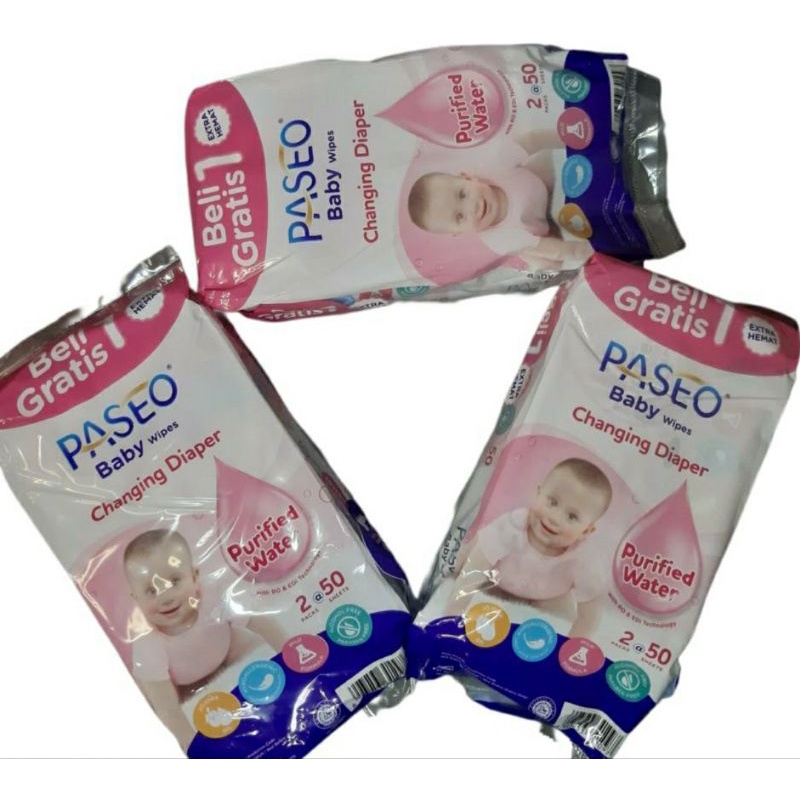 PROMO TISU BASAH PASEO BELI 1 GRATIS 1 / TISSUE BASAH PASEO