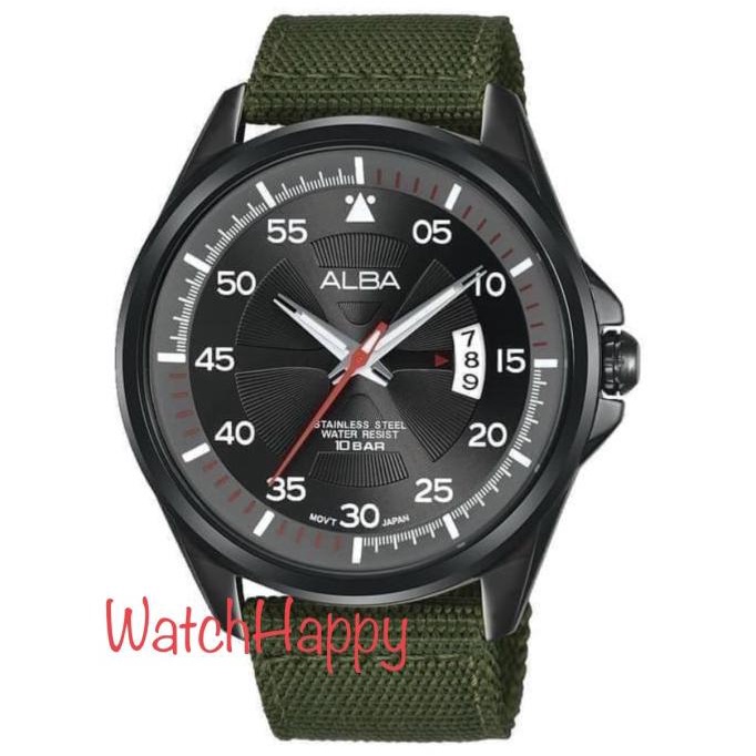 Watchhappy Alba As9H15X1 Quartz Men Watch As9H15 Nylon Strap Original Tokolembar