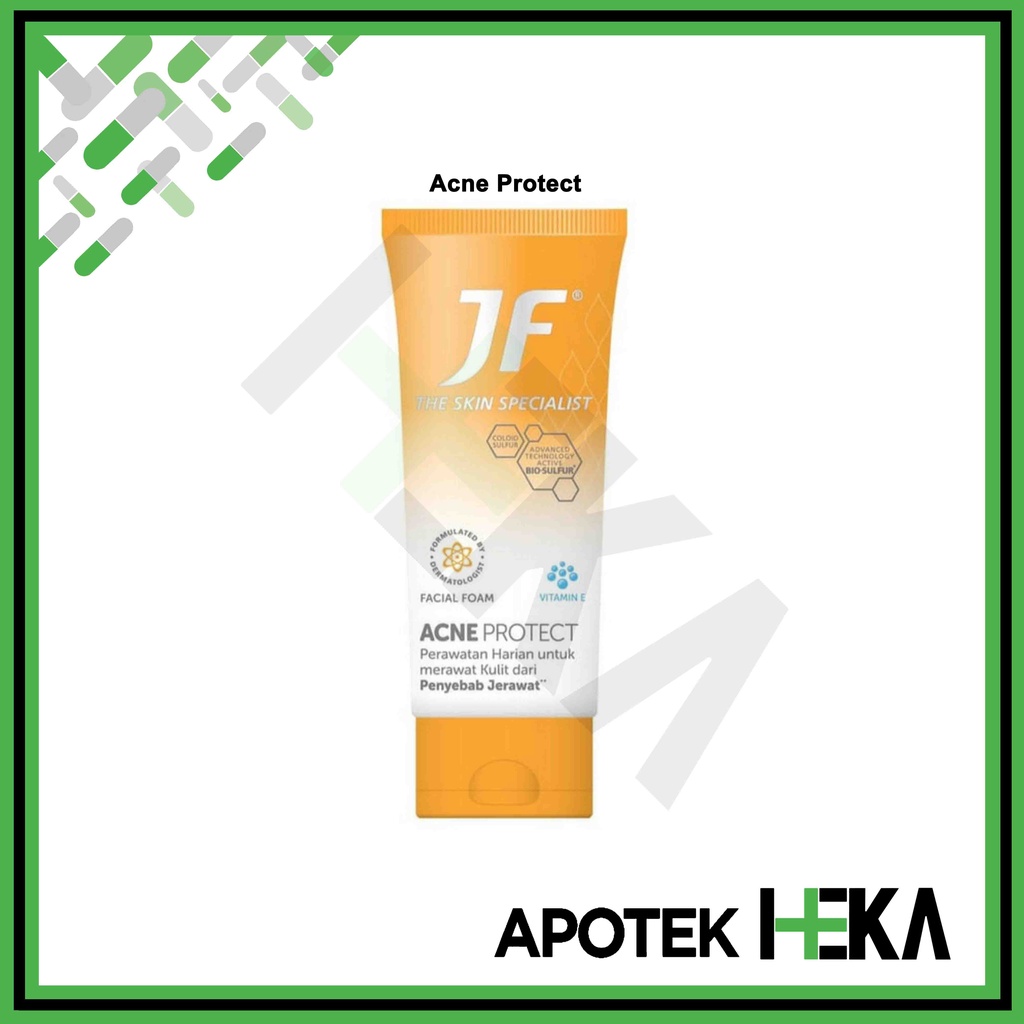 JF Sulfur Anti Acne / Acne Protect Facial Foam 70 gr - Sabun Cuci Muka (SEMARANG)