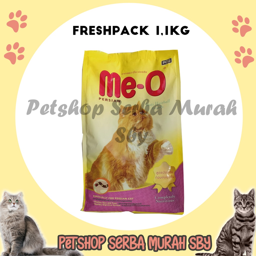 MeO Persian Adult Freshpack 1.1kg - Makanan Kering Kucing Persian