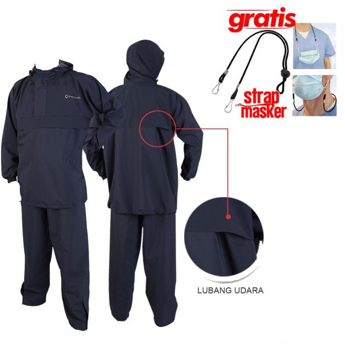 [BISA COD] Capilari XWR 100 Jas Hujan Kantung Kangguru Raincoat Unisex Original