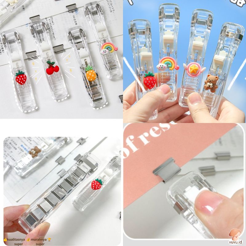 

Portable Metal Penjepit Kertas Stapler Staples clip Reusable/staples/staples mini/staples lucu/ alat kantor/alat sekolah/Mini Portable