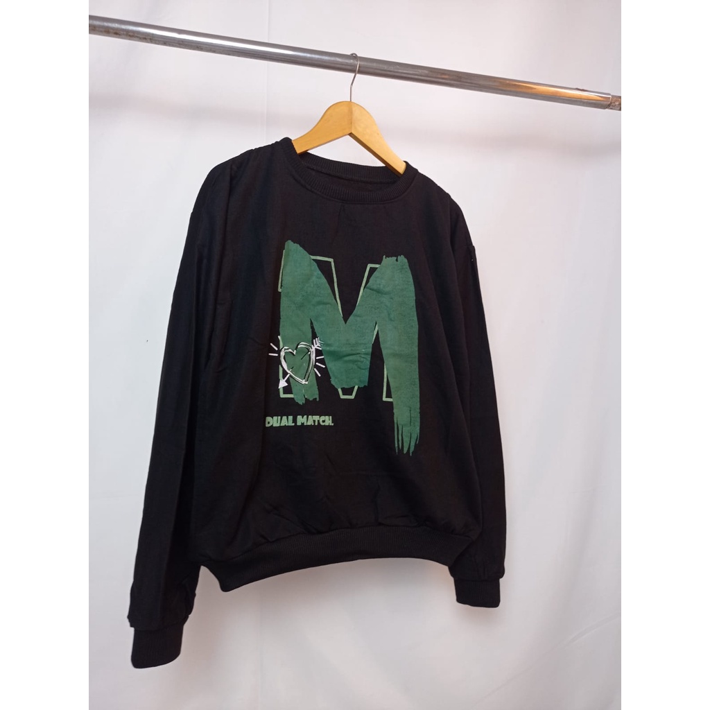 Sweater Dualmatch - Korean Style Sweatshirt - Pakaian Wanita Dan Pria