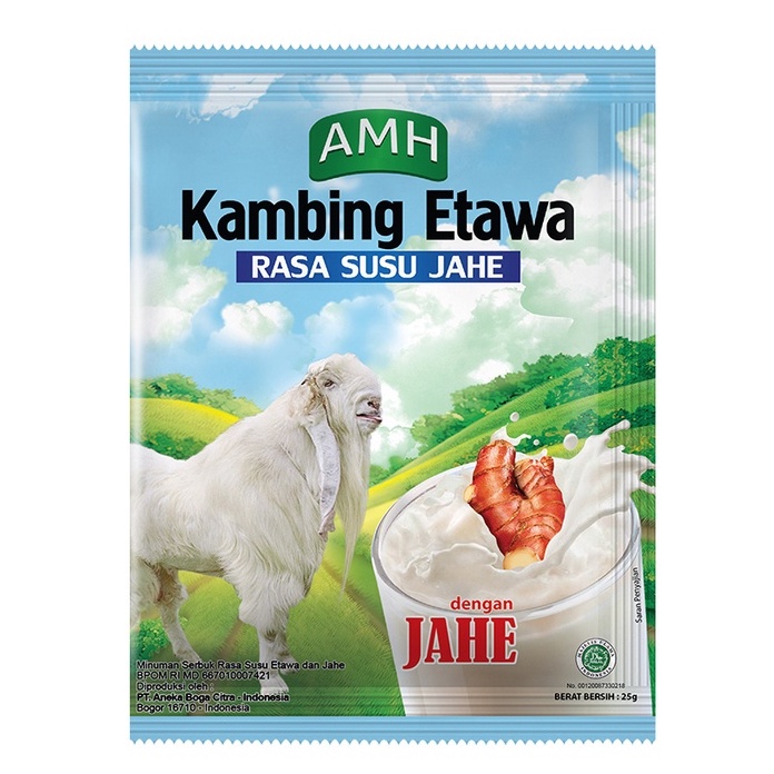 Jual Susu Kambing Etawa Full Cream Amh Sachet Dengan Jahe Merah Shopee Indonesia