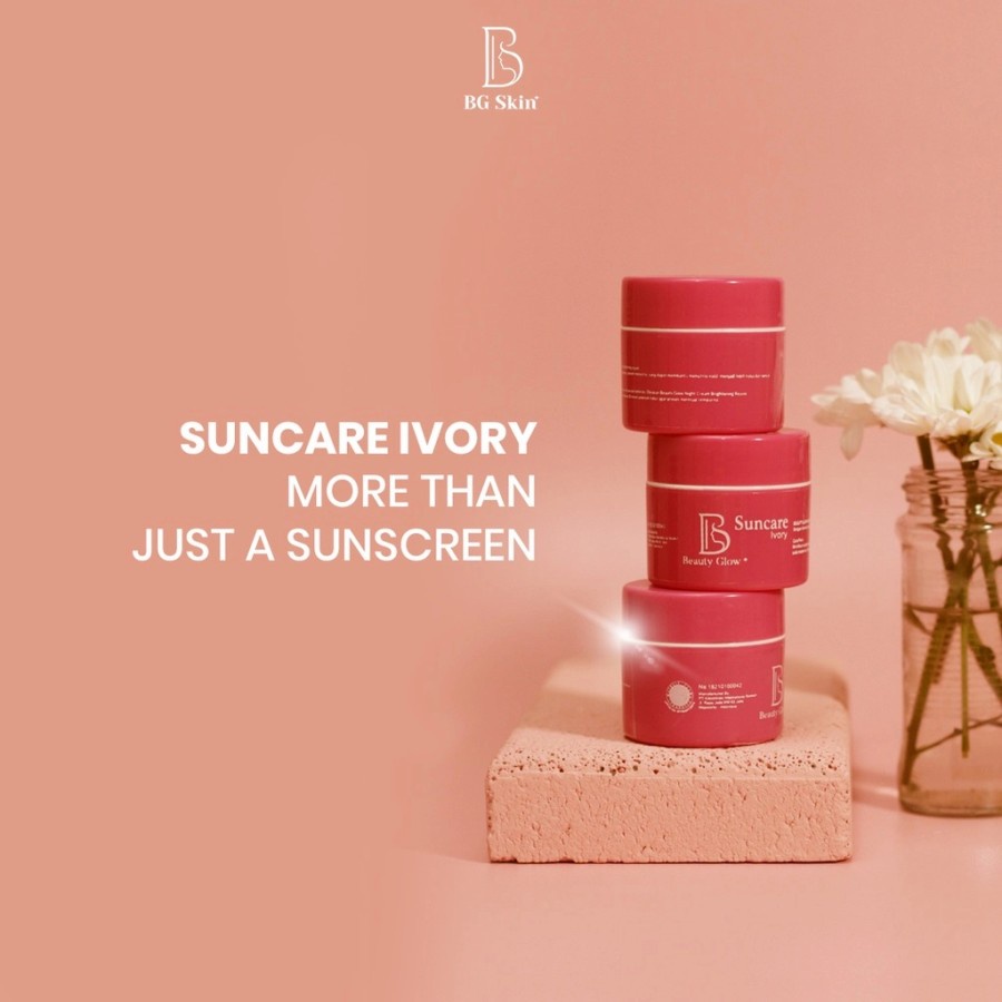 DEREZ - BPOM SUNCARE IVORY BG SKIN KRIM SIANG BG SKINCARE BEAUTY GLOW