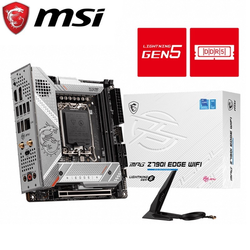 MSI MPG Z790I EDGE WIFI DDR5 Mini-ITX - Intel Motherboard LGA1700
