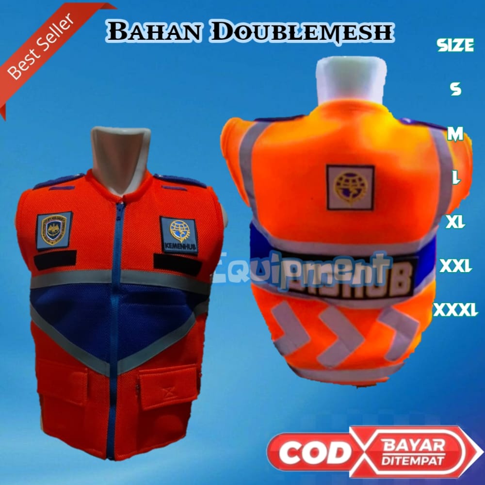 Rompi Security Terbaru | Rompi Dishub | Rompi Dishub Terbaru | Rompi Perhubungan Darat | DOUBLEMESH 