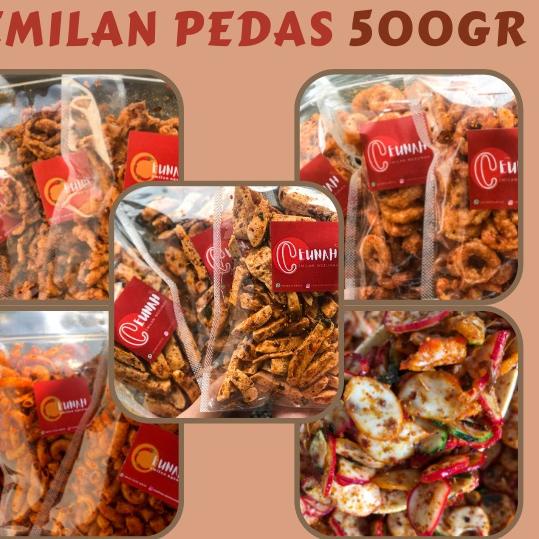 

trxQq7Q1--CEMILAN PEDAS CEUNAH 500 GR / BASRENG SEBLAK USUS CINCIN UDANG MAKARONI DLL