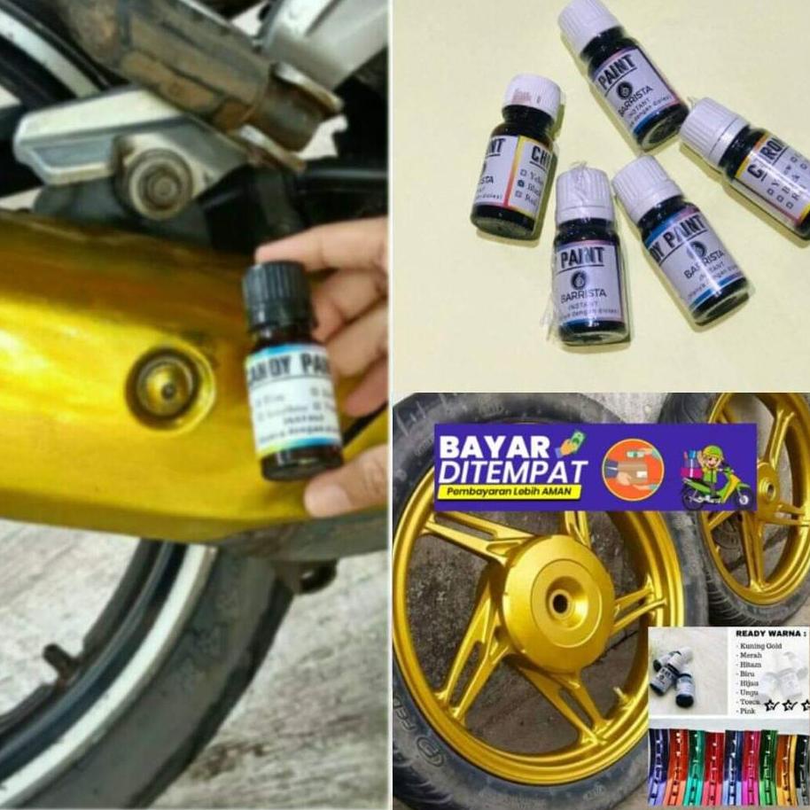 F48G   Pewarna Logam Chrome Candy Paint Ian Cat Pelapis Logam Cat Velg Motor - Cat Alternatif - PERM