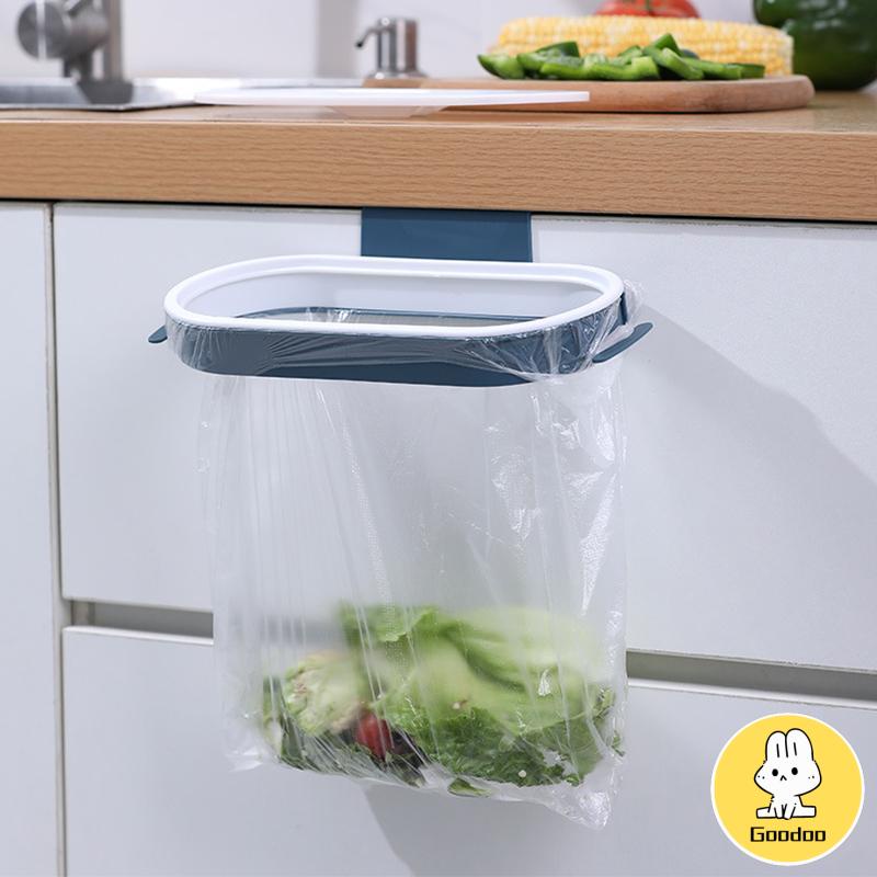 [COD Ready Stock] Tong Sampah Gantungan Dapur Dengan Penutup / Trashbag Holder With Lid / Sampah / Trashbag -Doo