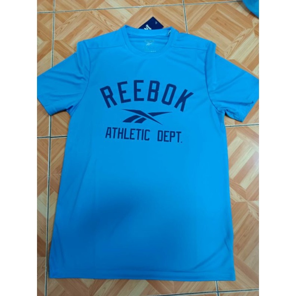 Kaos Reebok Tshirt WOR POLY GRAPHIC SS TEE Essblu