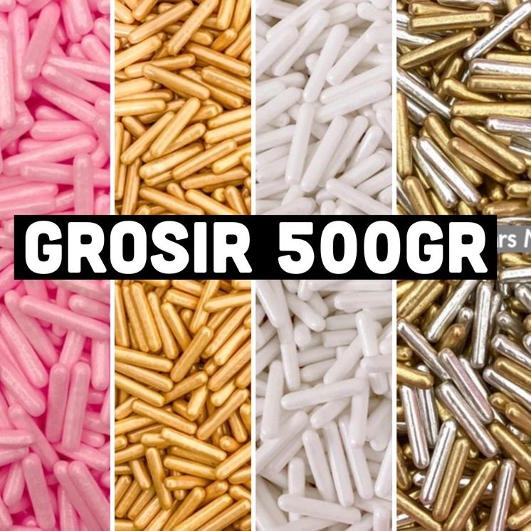 

Terkini Sprinkle Jimmies & Candy Bars 500gr Cake Decoration SLV
