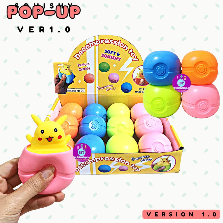 ID Mainan Squishy Pop up Anak ayam / squishy Anti stress Pikachuu