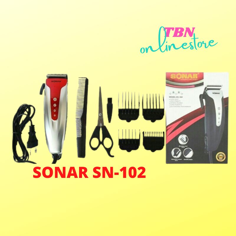 Mesin Cukur Rambut Sonar SN102 Hair Clipper / alat cukur barbershop salon Murah