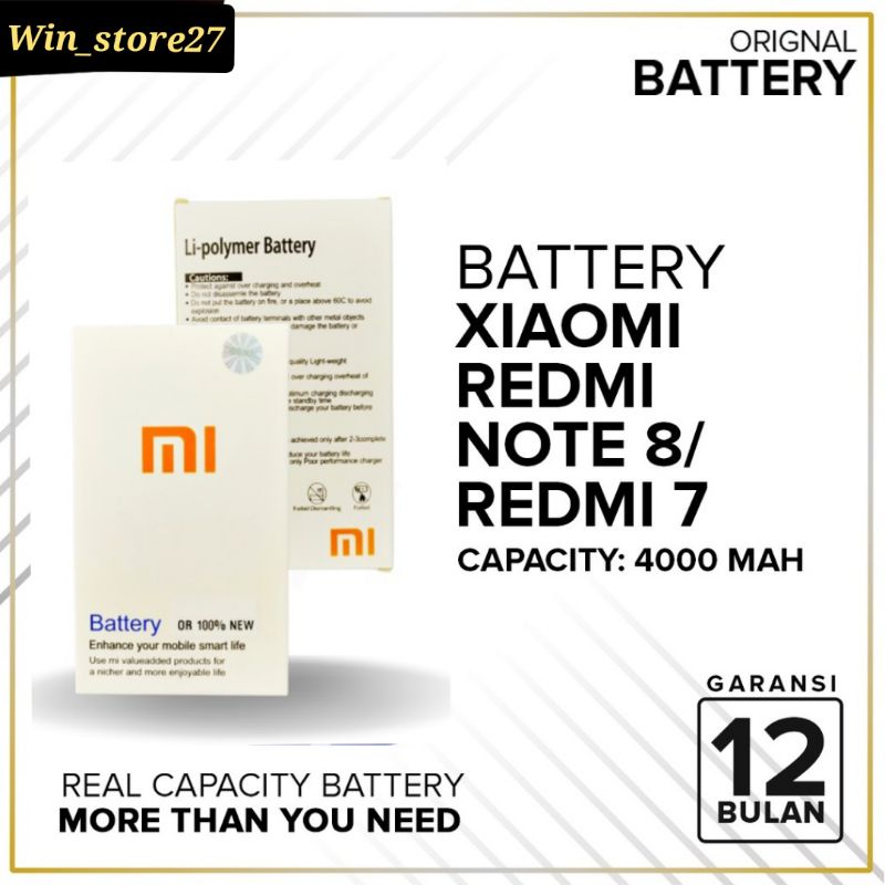 New BATTERY BATRE BATERAI Xiaomi BN46 Xiaomi Note 8 Xiaomi Redmi 7 ORIGINAL REDMI 7 REDMI NOTE 8