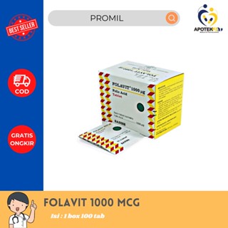 Jual Folavit Mcg Per Box Dan Folavit Vitamin Asam Folat