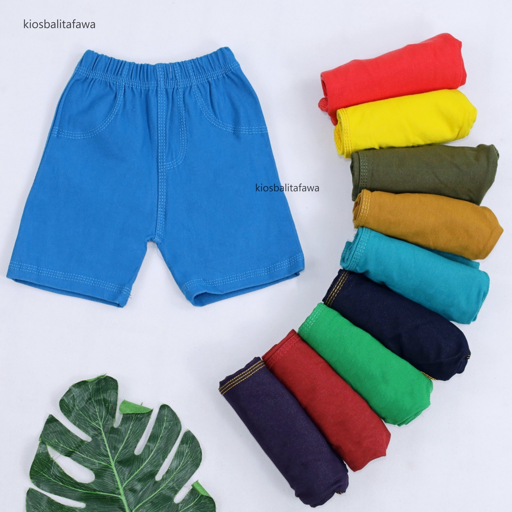 Short Jegging Kids uk. 2-3 Tahun / Unisex Boy &amp; Girl /  Celana Anak Perempuan Celana Jeans Pendek Anak