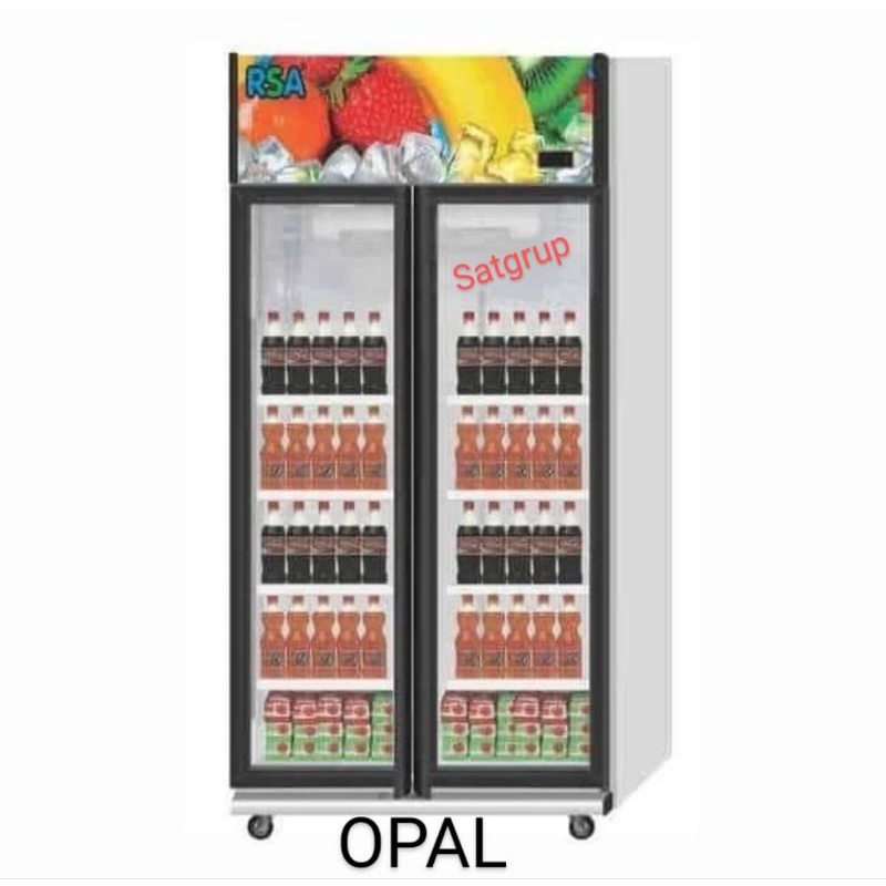 showcase RSA 2 pintu OPAL display cooler kulkas opal rsa