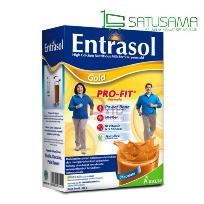 

[ COD ] ENTRASOL GOLD COKLAT dan VANILA 600 GR