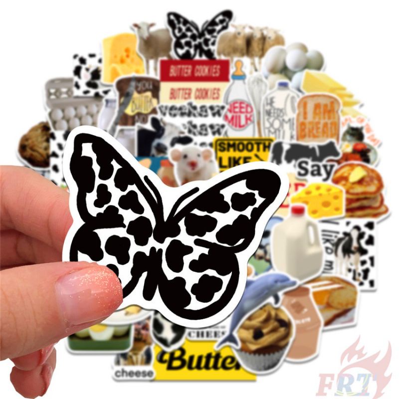 

STICKER BUTTERY VIBES AESTHETIC ANTI AIR FOR DECO, DIY, JOURNALING, SCRAPBOOK, ETC