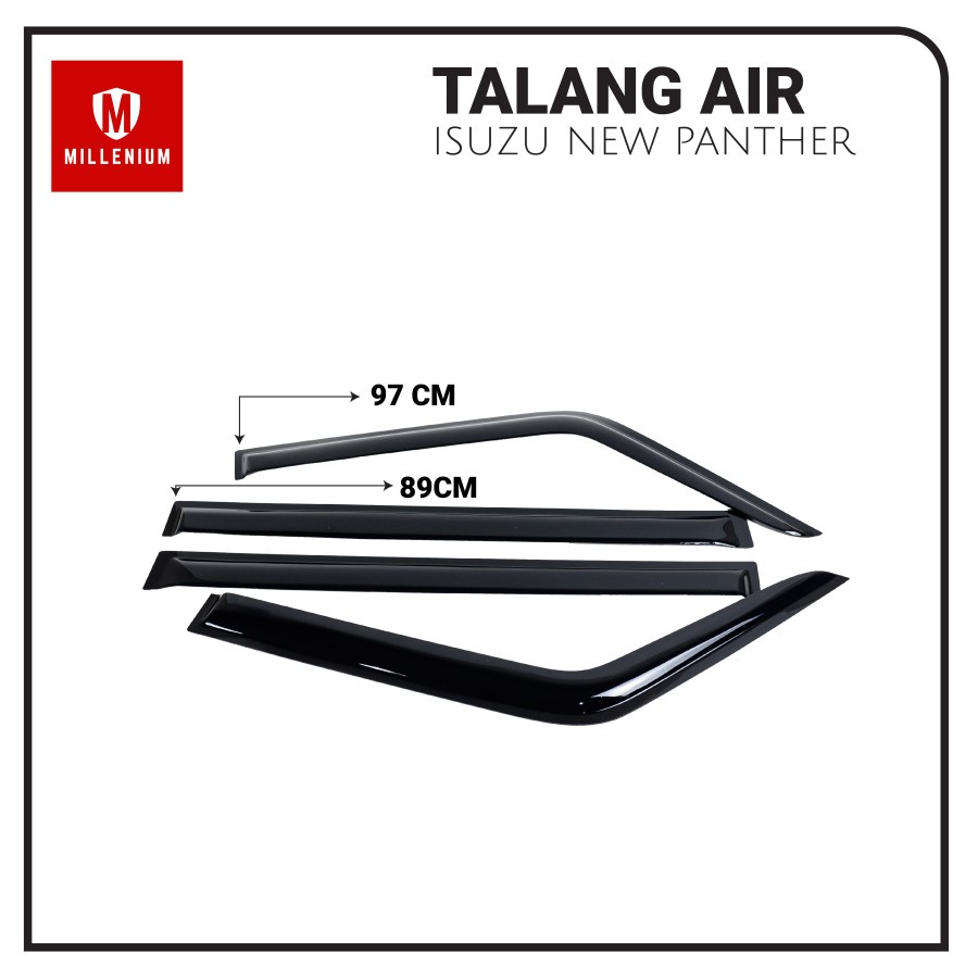 TALANG AIR PINTU MOBIL ISUZU NEW PANTHER TOURING 2000 - 2022 MODEL SLIM