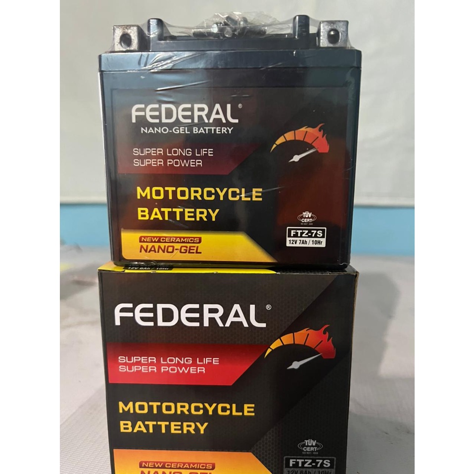 Jual AKI KERING FEDERAL MOTOR FTZ-7S 12V 7AH/10HR SATRIA FU PCX 150