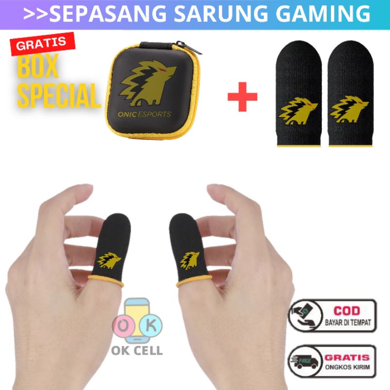 ONIC E-SPORT BOX Sarung Game Jempol Gaming Anti Keringat Super Sensitif Premium