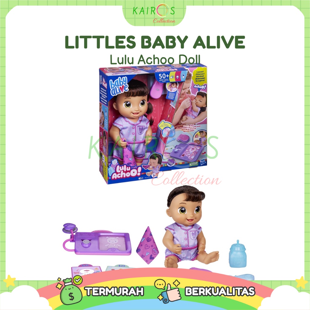 Baby Alive Lulu Achoo Interactive Doll || Mainan anak