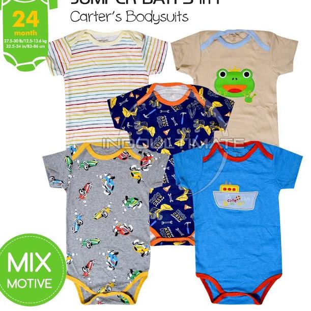 Baju Bayi Newborn 5in1 / Jumsuit Bayi Baru Lahir 0-2 Tahun / Jumpsuit Anak Laki-Laki BC-01-4 ‣ ARE.1