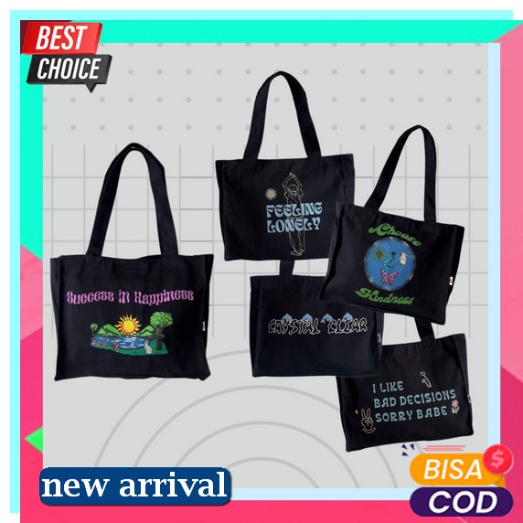 Inchigoshop Tote Bag Resleting Besar Wanita Kerja Kantor Kuliah Ori Fashion Import Jakarta Shoulder 