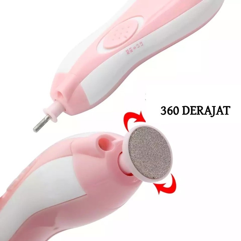 Gunting Kuku Elektrik Bayi &amp; Dewasa Electric baby Nail Trimmer Manicure Set alat potong kuku bayi