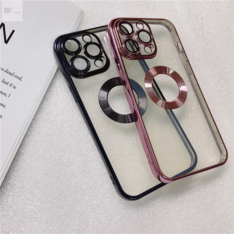 Soft Case Pelindung Lensa Model Hollow out Untuk Iphone 11 12 13 Pro Max X XSMAX XR