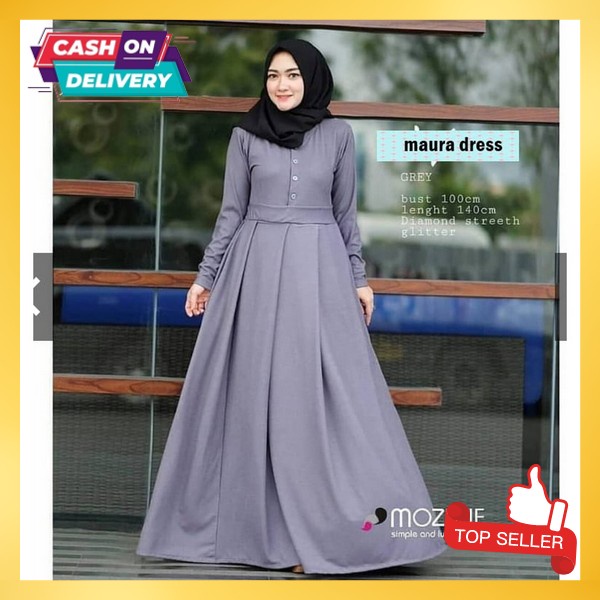 Dress Syari Murah Baju Ghamis Import Gsmis Kondangan Pesta Gmis Muslimah Polos Baju Pesta Muslim Wan