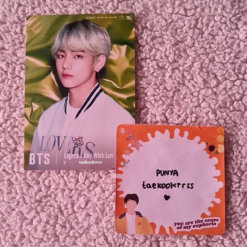 BTS Lights Boy With Love Japan Flyer Kim Taehyung (Flyer Lights V) (Flyer Boy With Luv V) (V Lights)